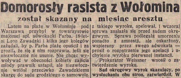 rasista z wołomina