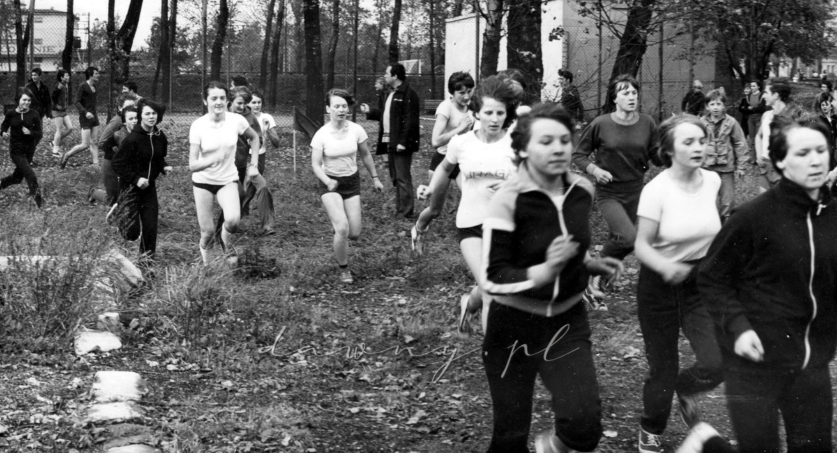 Biegi przełajowe - MZKS Huragan w Wołominie, 7 października1980.