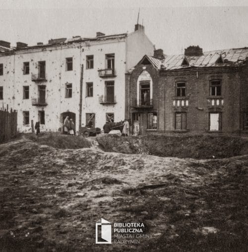 Radzymin w okresie okupacji. Fotografia ze zbiorów Biblioteki Publicznej Miasta i Gminy Radzymin