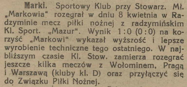 markowia 1923
