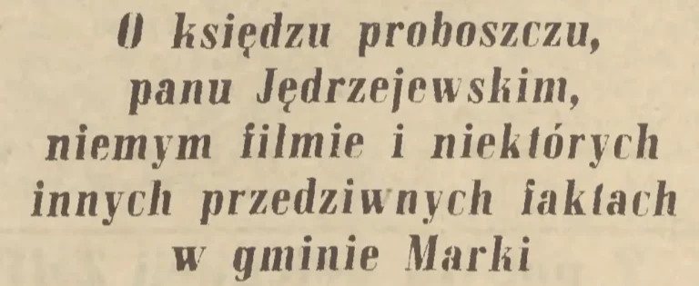 kino w markach 1952