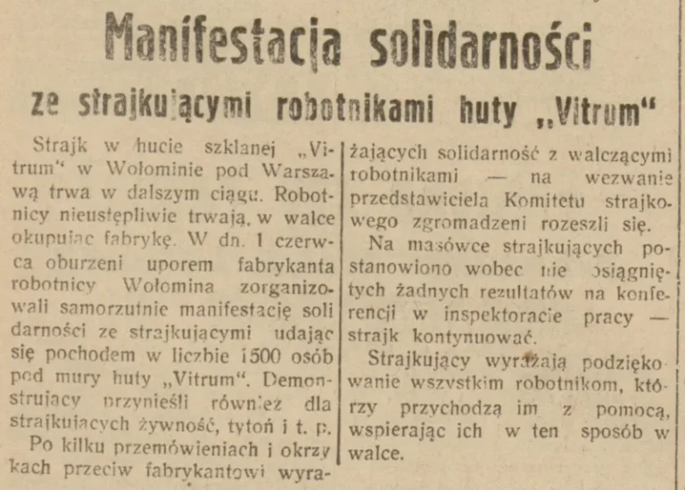 manifestacja solidarności