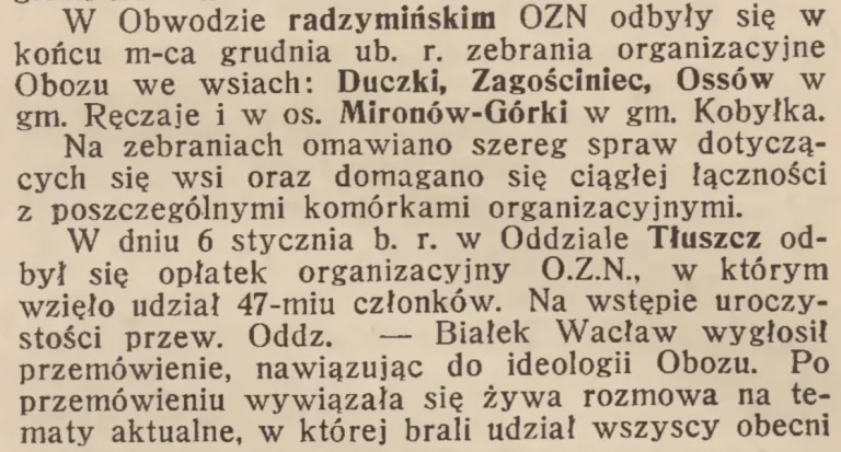 radzymiński OZN