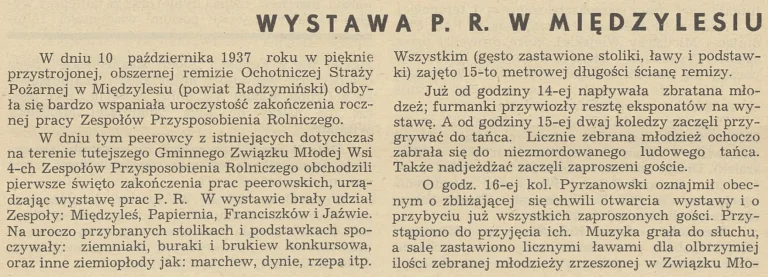 wystawa w międzylesiu