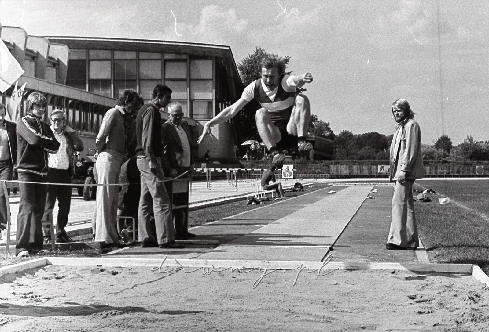 4-5 września 1976 roku. I Spartakiada Pracowników Przemysłu Szklarskiego i Ceramicznego, AWF Warszawa. Fot. Bolesław Szulim.