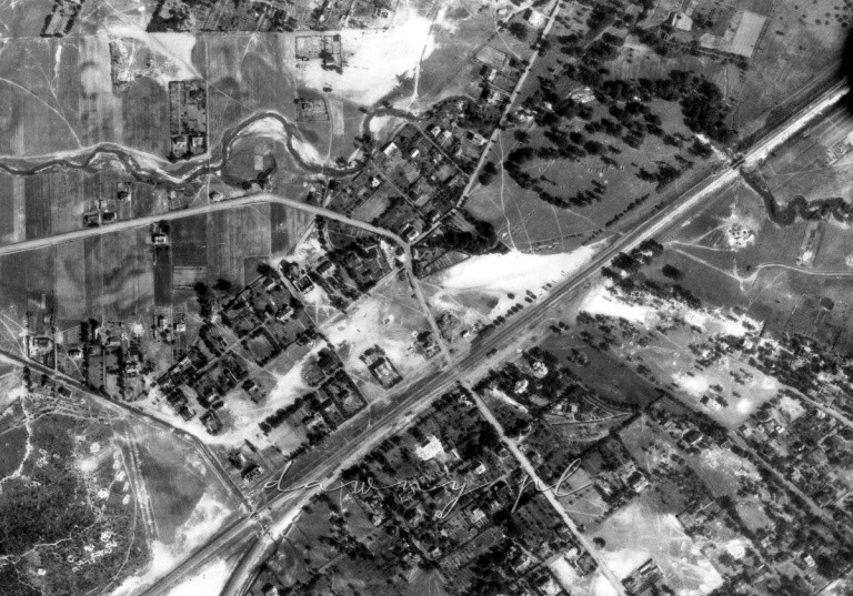 Zdjęcie lotnicze Zielonki, rok 1947.