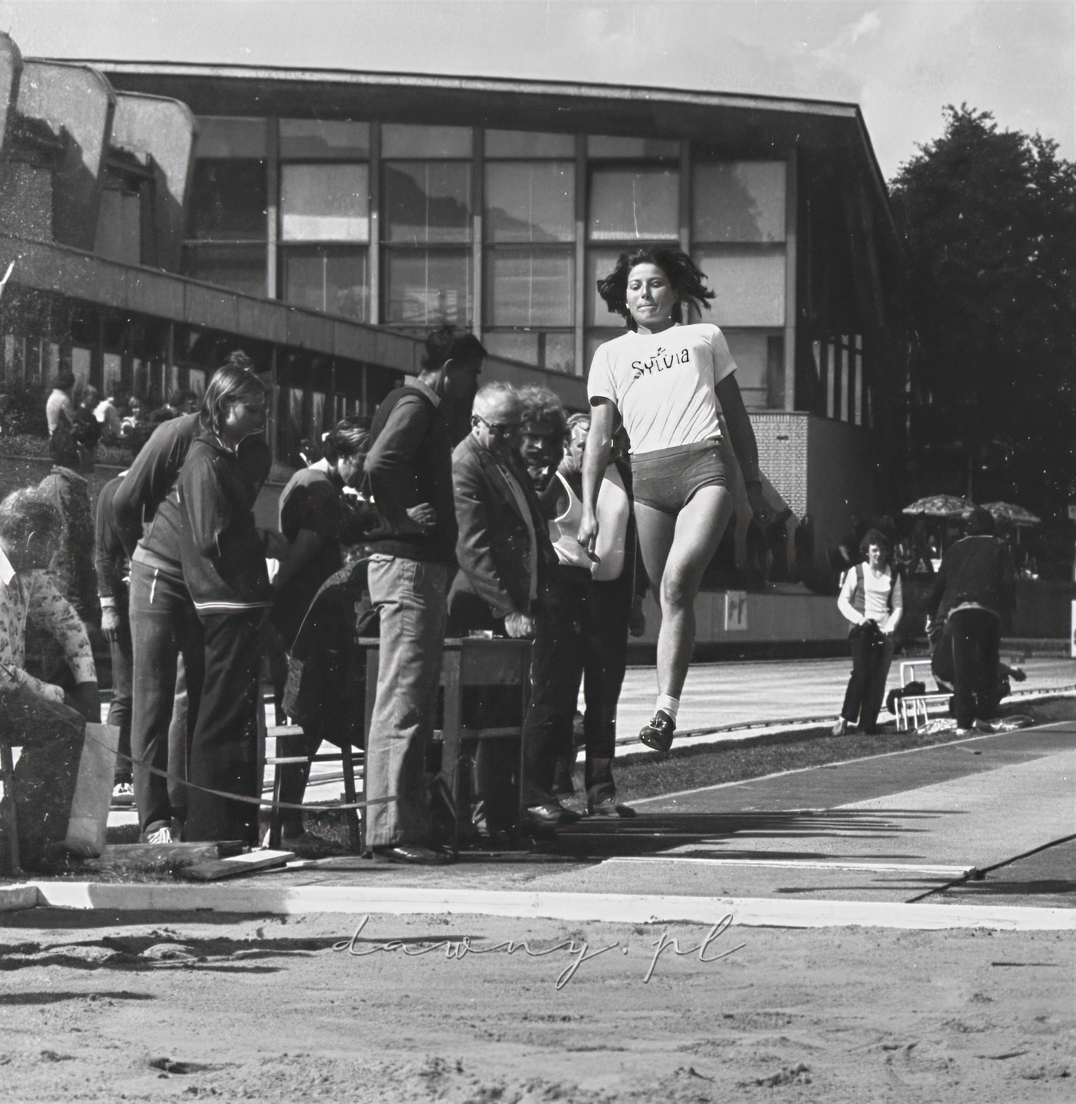 4-5 września 1976 roku. I Spartakiada Pracowników Przemysłu Szklarskiego i Ceramicznego, AWF Warszawa. Fot. Bolesław Szulim.