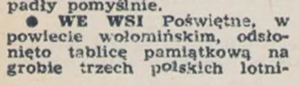pomnik lotników poświętne