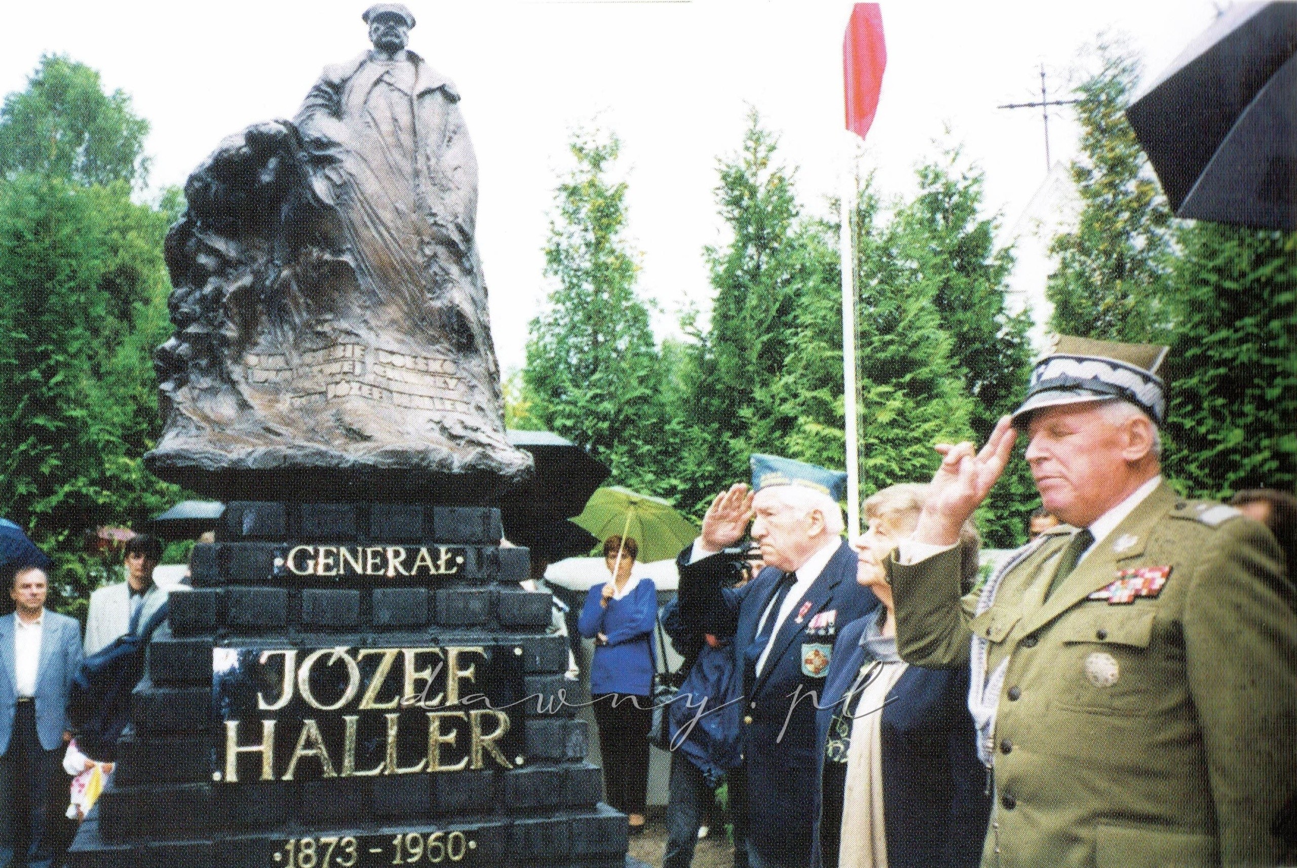 Odsłonięcie pomnika gen. Józefa Hallera w Ossowie