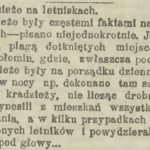 Kradzieże na letniskach