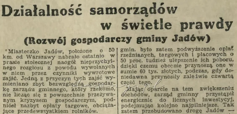 Samorząd jadów 1932
