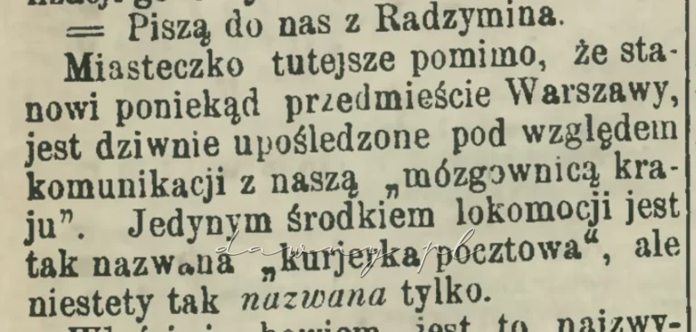 Kurjerka radzymin