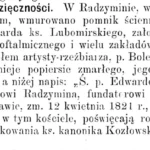Tablica lubomirskiego radzymin