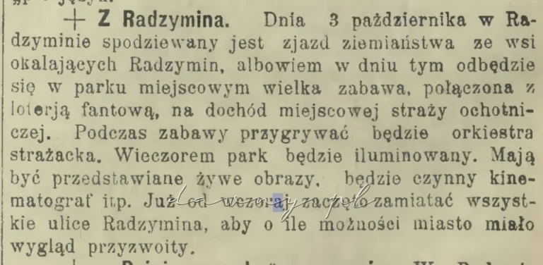 Zjazd ziemiaństwa radzymin