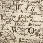 Fragment mapy Mazowsza z roku 1772