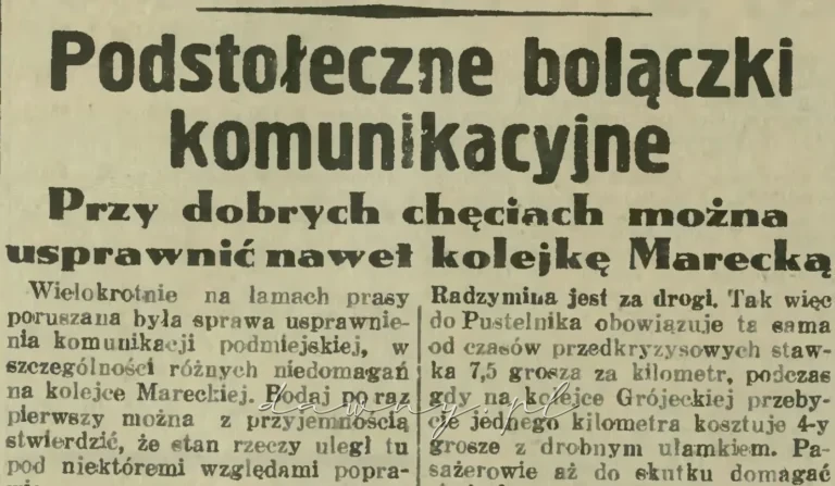 Bolączki komunikacyjne