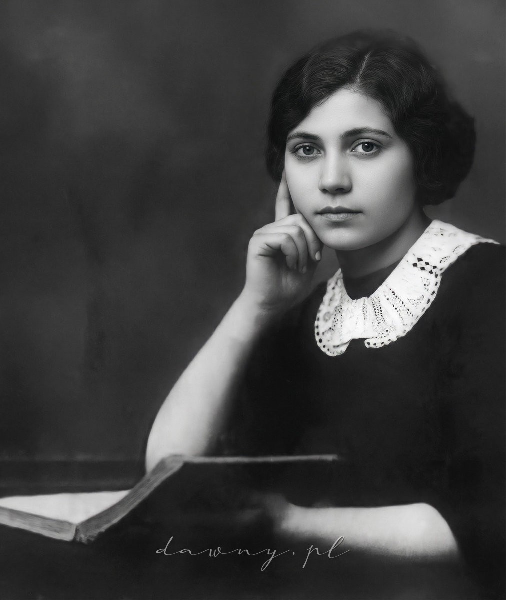 Ester Kreitman - rekonstrukcja wyglądu na podstawie oryginalnej fotografii