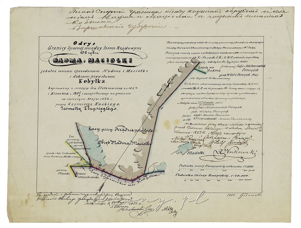 Nadma i Maciołki, rok 1839