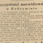 uroczystości norwidowskie