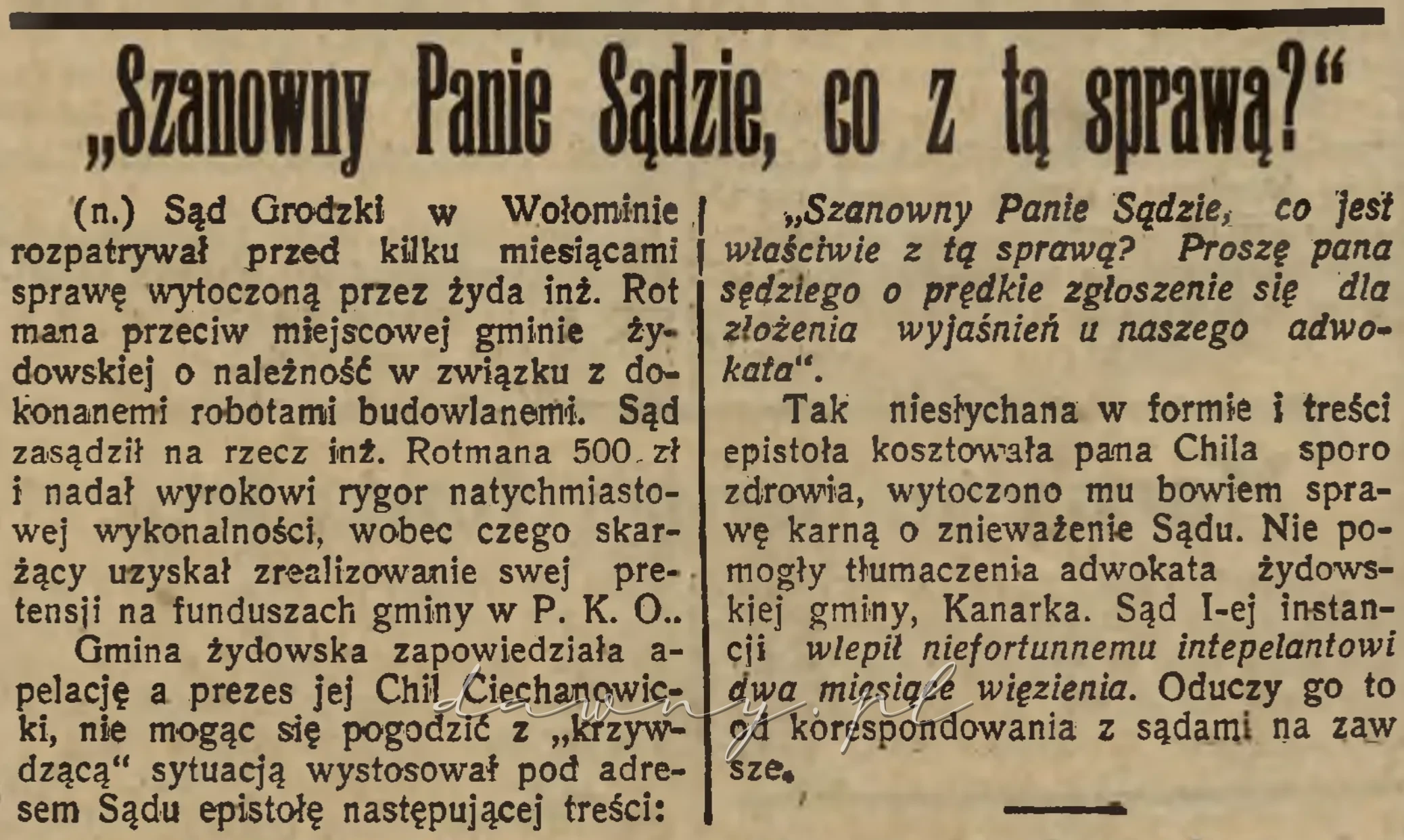 sąd wołomin